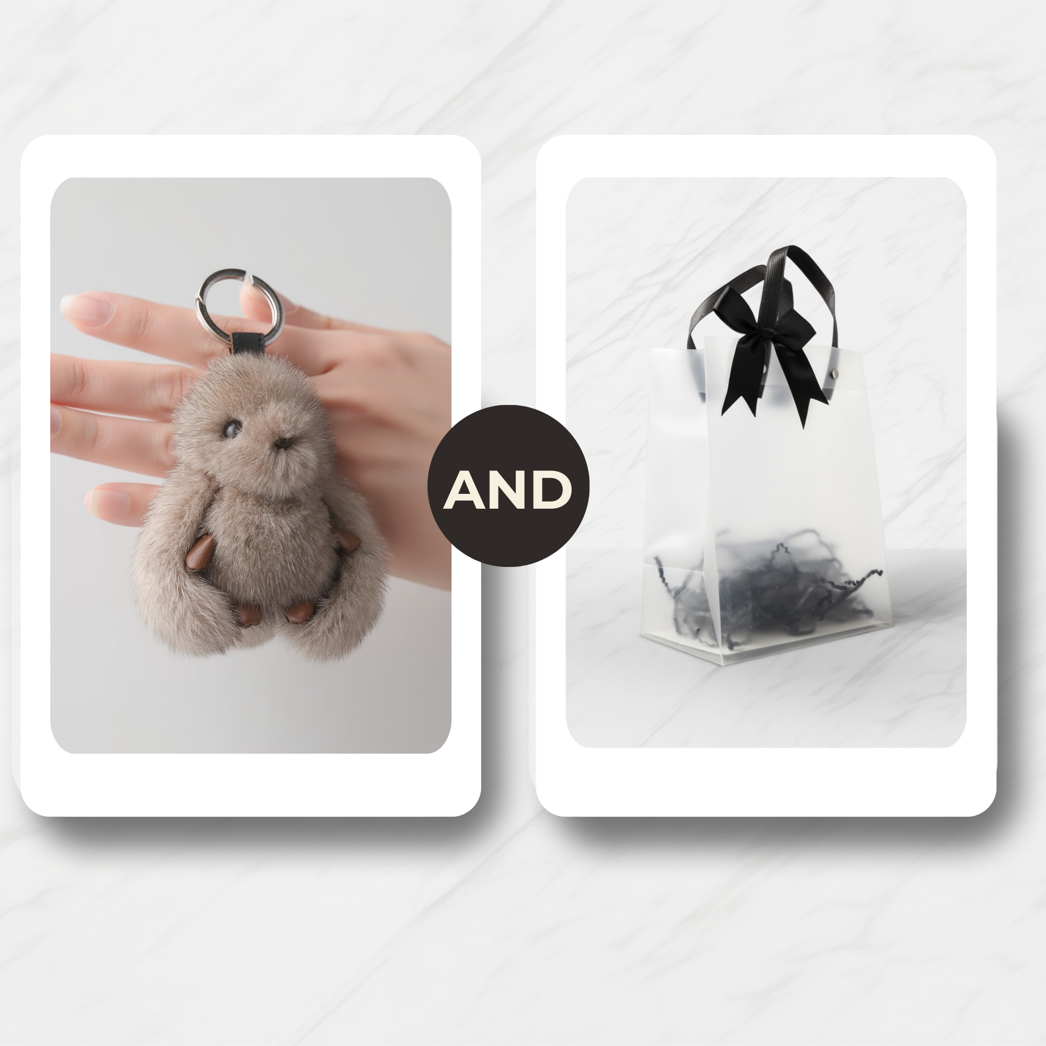 The "Cuddle Buddy" Fluffy Bunny Keychain