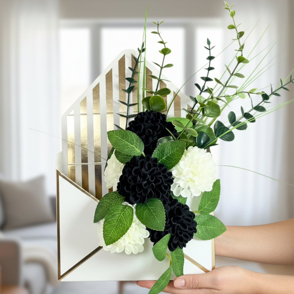 Black & Gold Luxury Florals (Artificial Flowers)