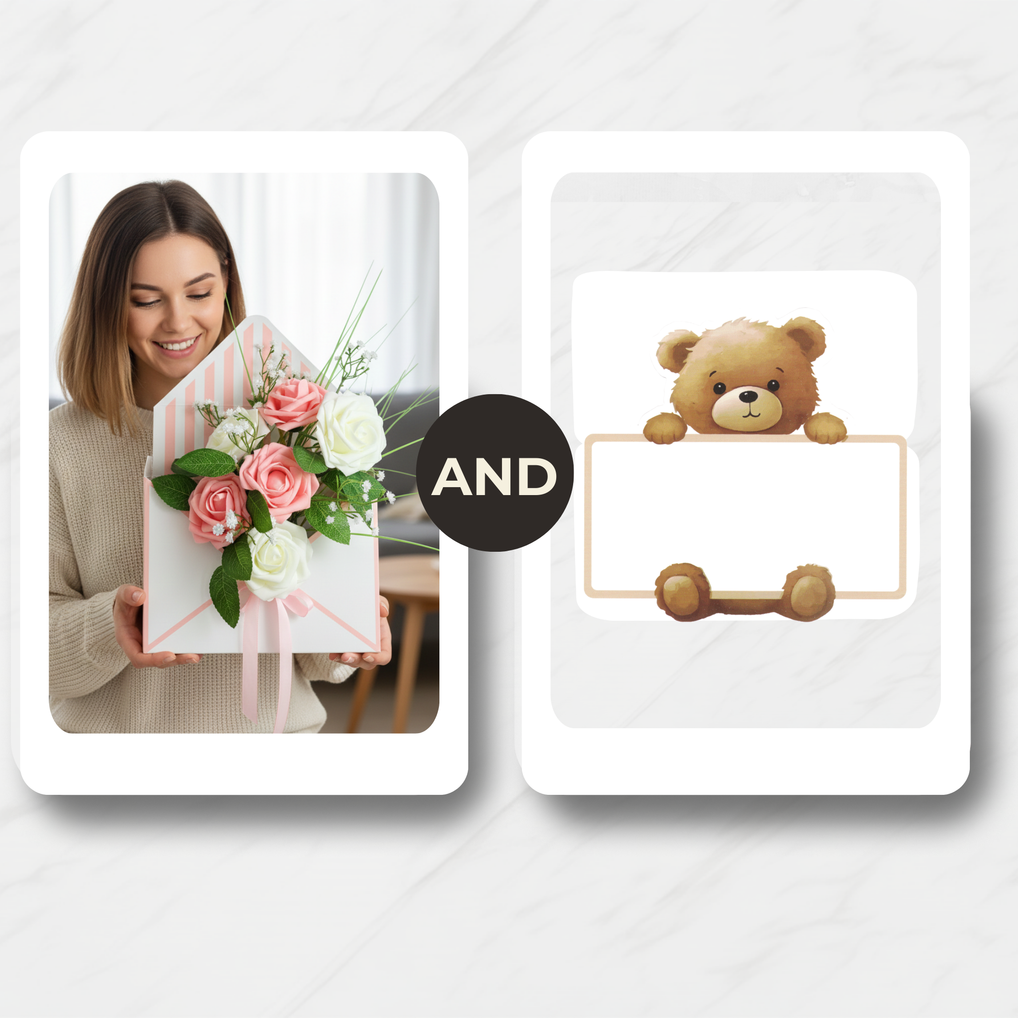 The Gentle Sentiment Set (Artificial Flowers)