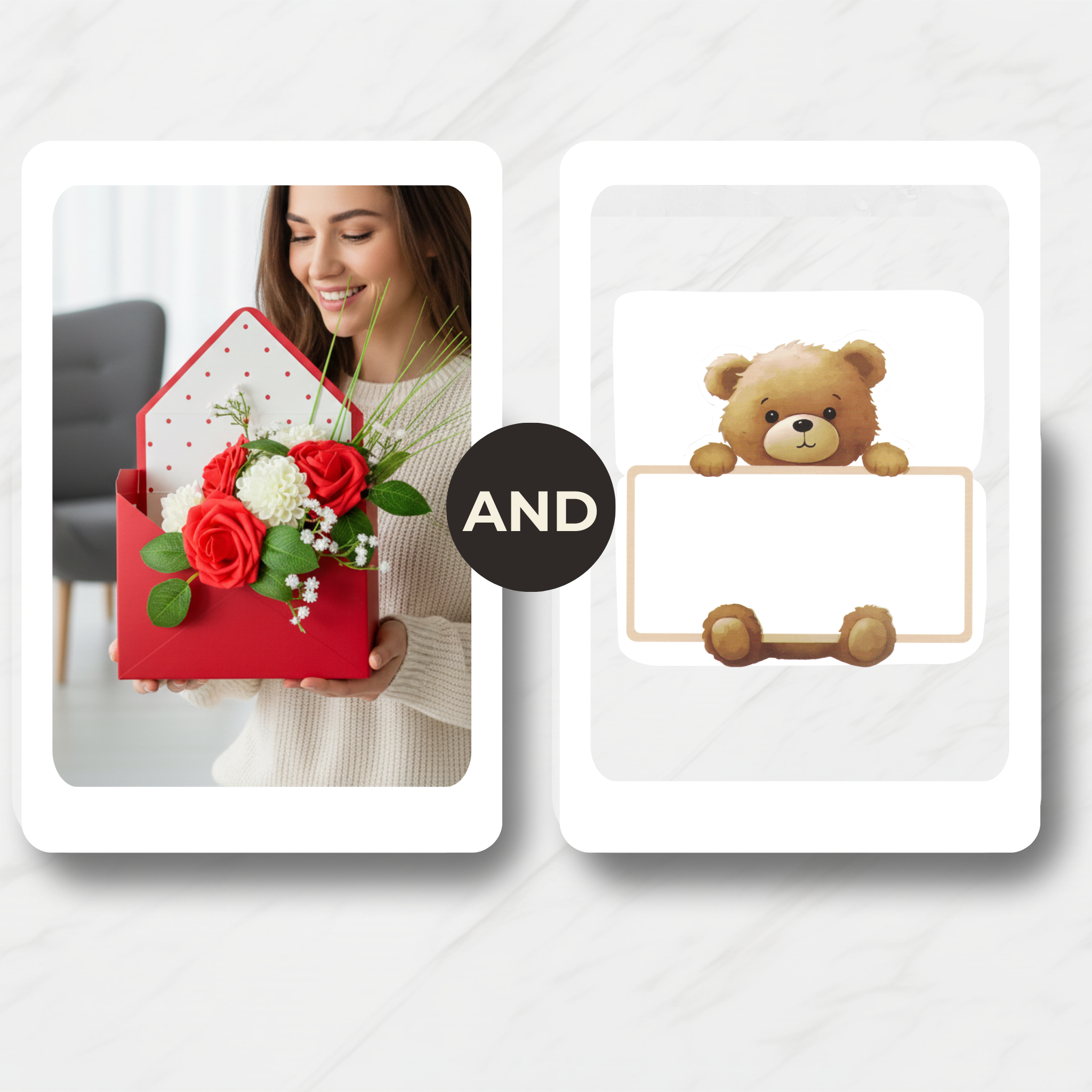 Ruby Classic Envelope (Artificial Flowers)