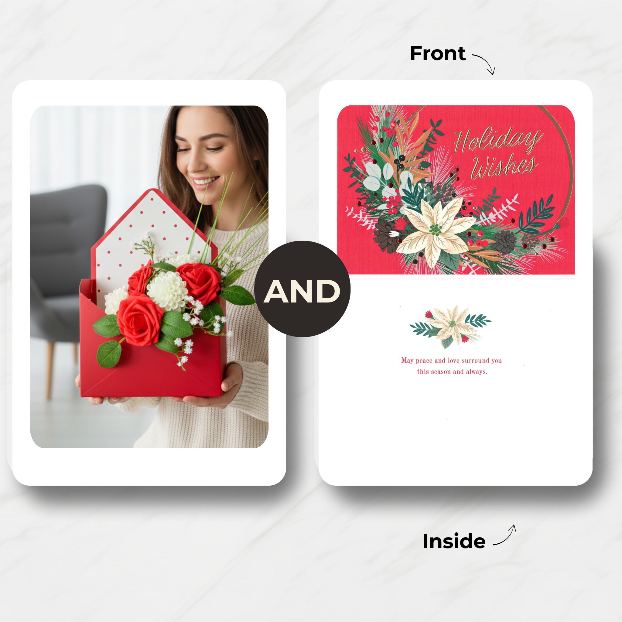 Ruby Classic Envelope (Artificial Flowers)