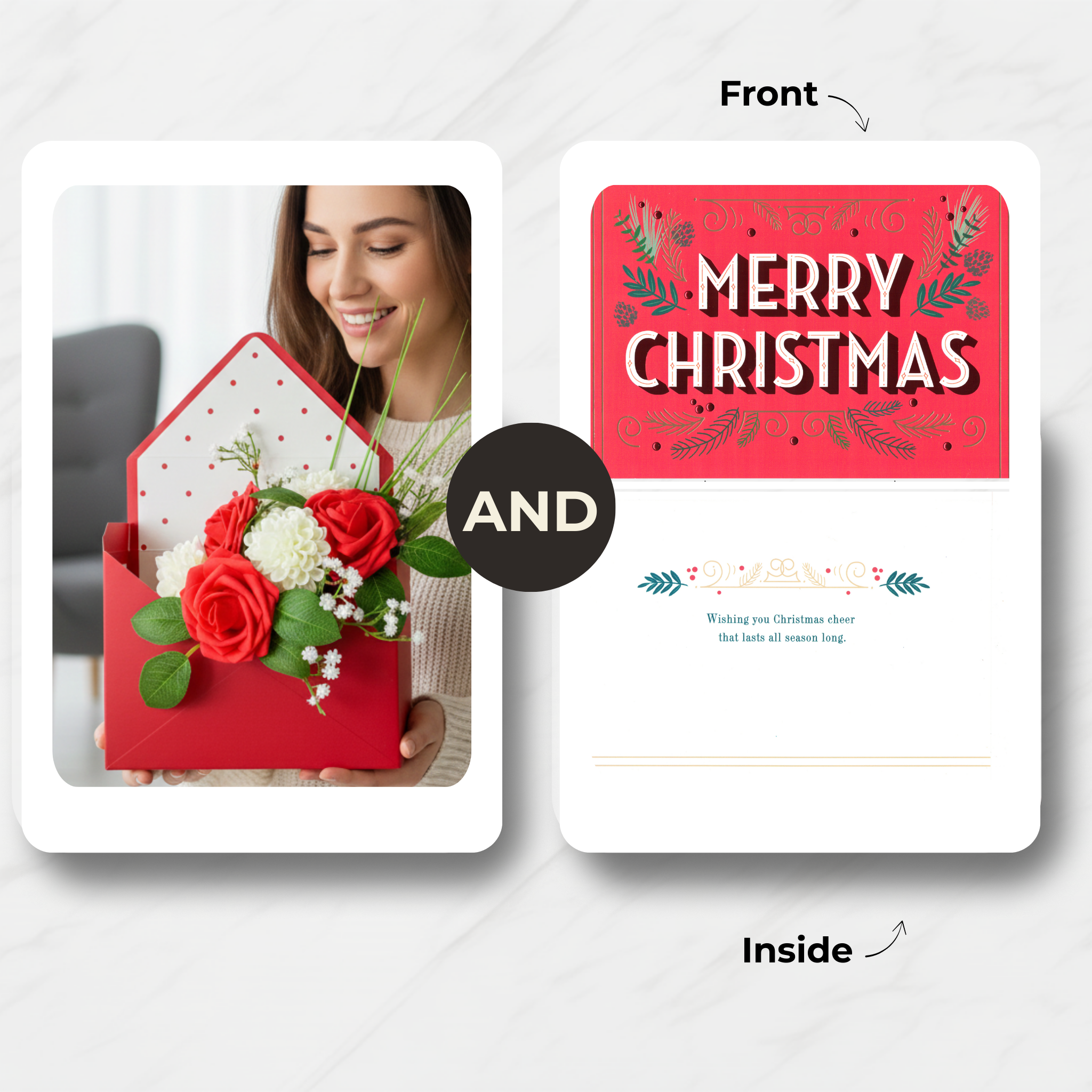 Ruby Classic Envelope (Artificial Flowers)