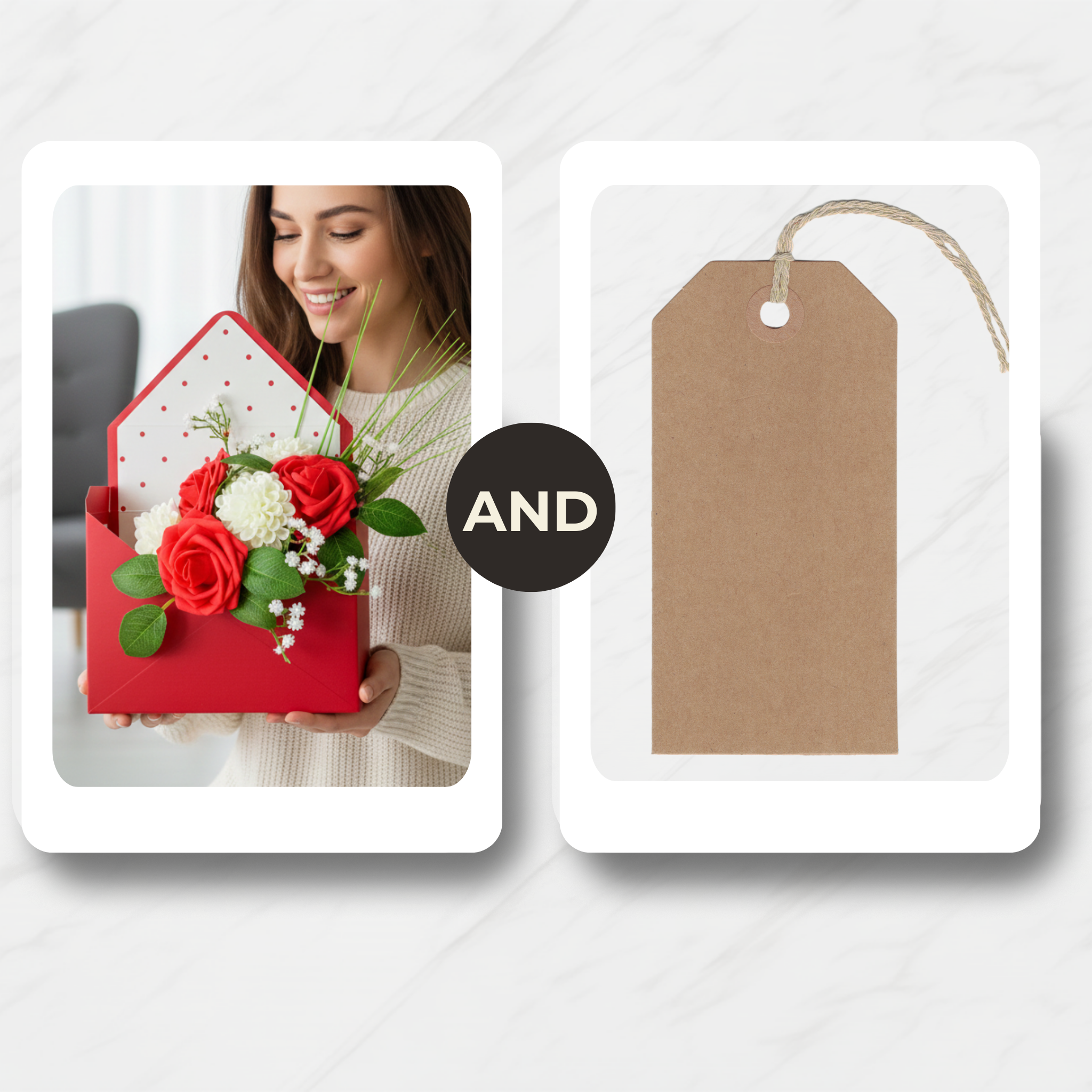 Ruby Classic Envelope (Artificial Flowers)