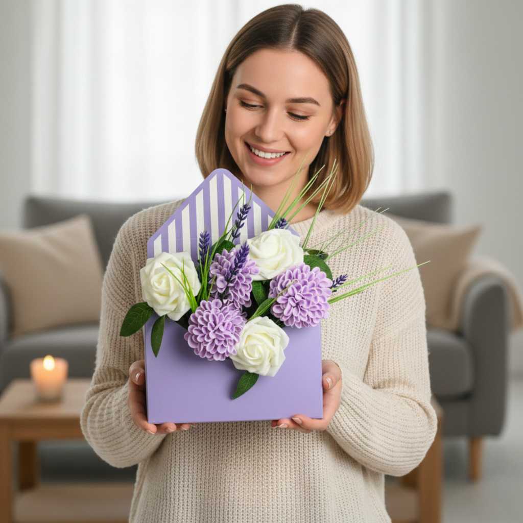 Timeless Amethyst Message (Artificial Flowers)