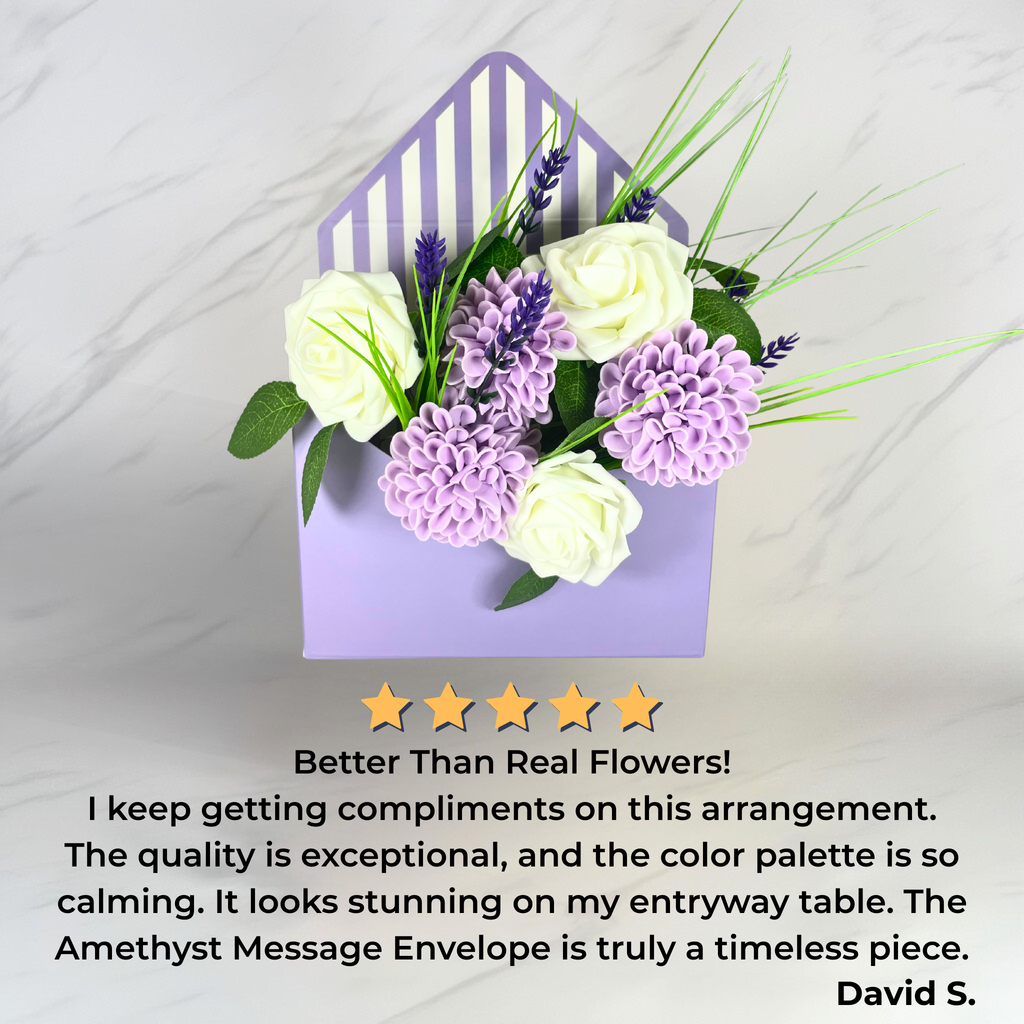 Timeless Amethyst Message (Artificial Flowers)