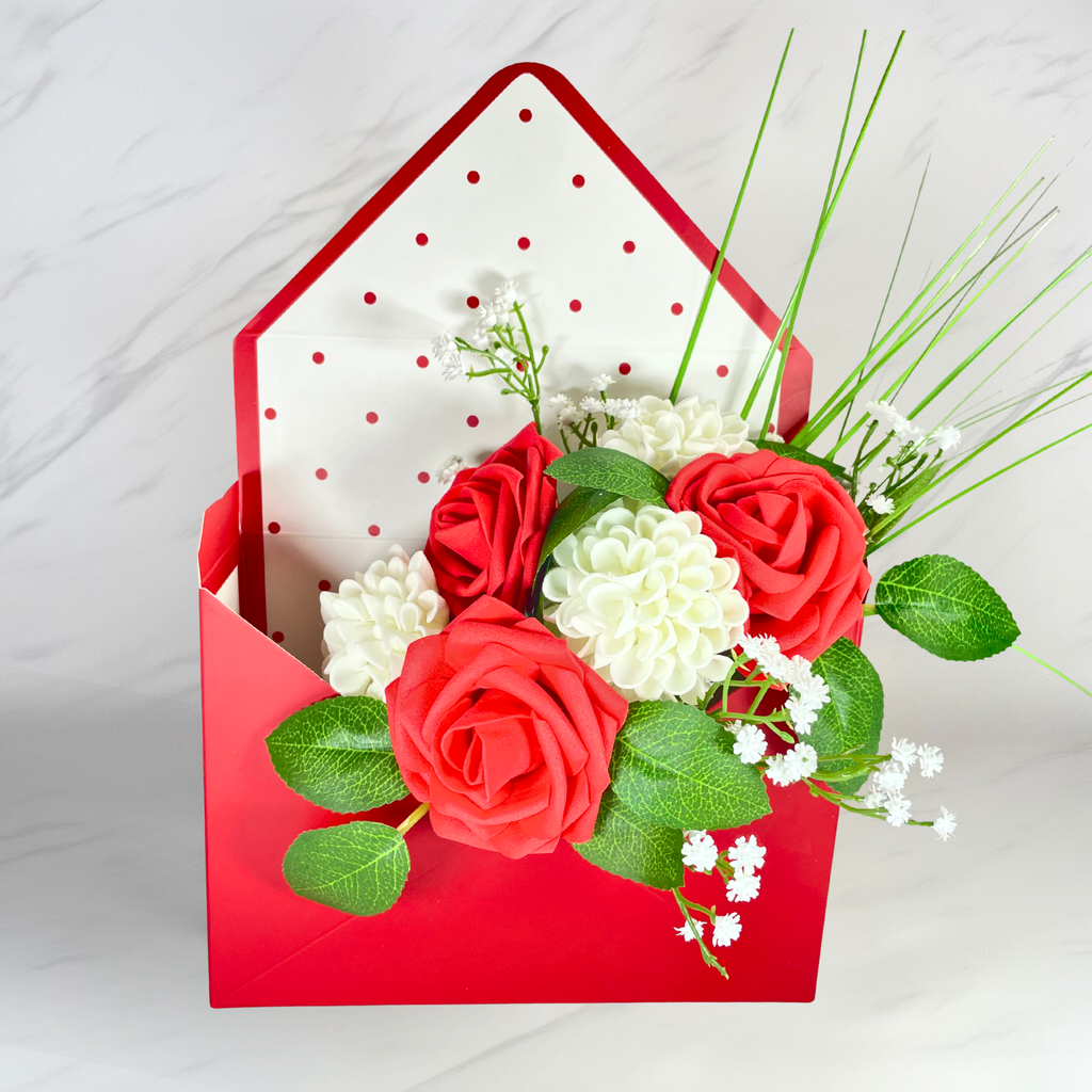 Ruby Classic Envelope (Artificial Flowers)