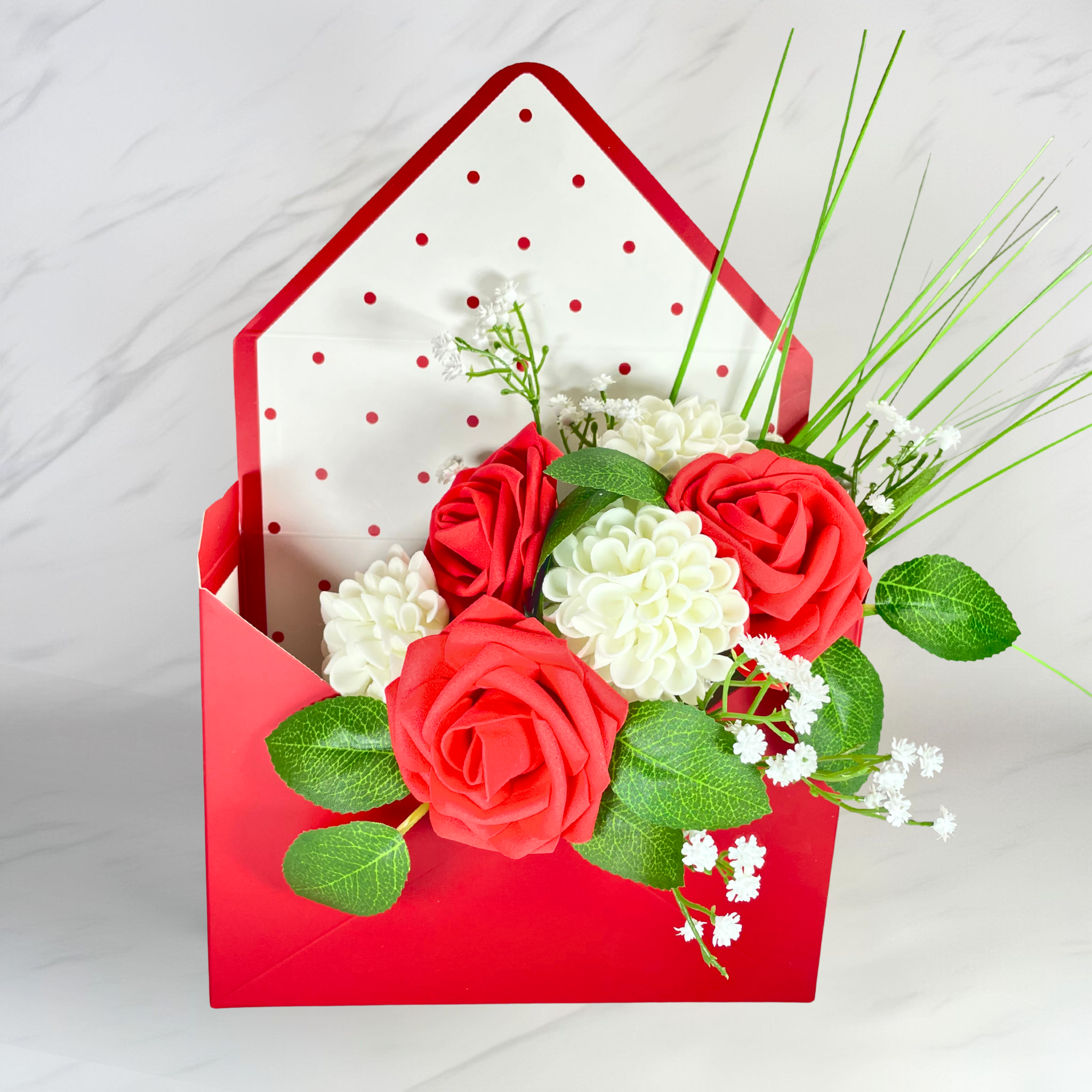 Ruby Classic Envelope (Artificial Flowers)