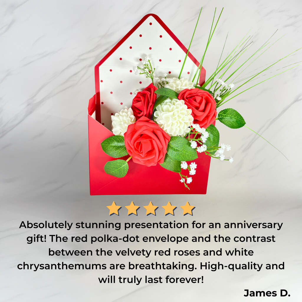 Ruby Classic Envelope (Artificial Flowers)