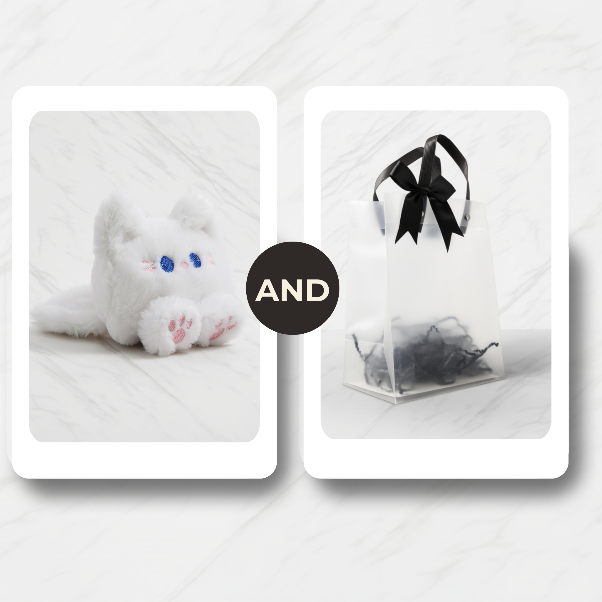 Fluffy Companion Plush Cat Keychain