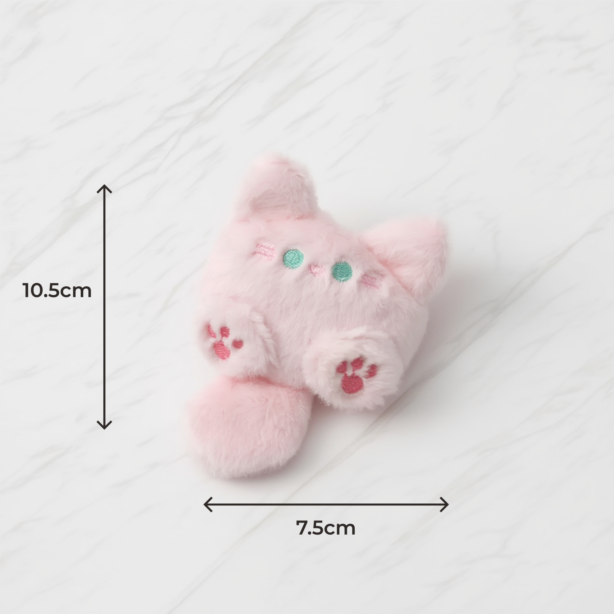 Fluffy Companion Plush Cat Keychain