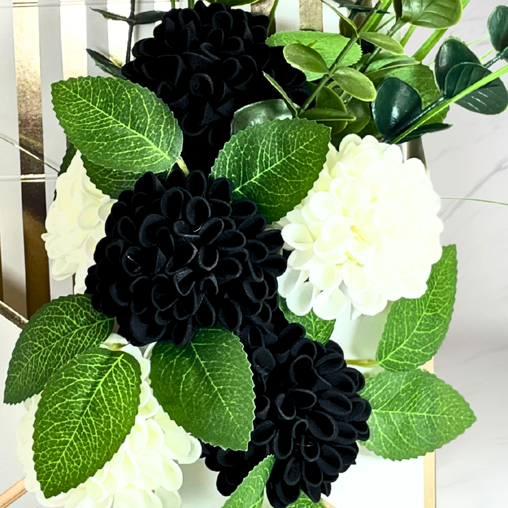 Black & Gold Luxury Florals (Artificial Flowers)