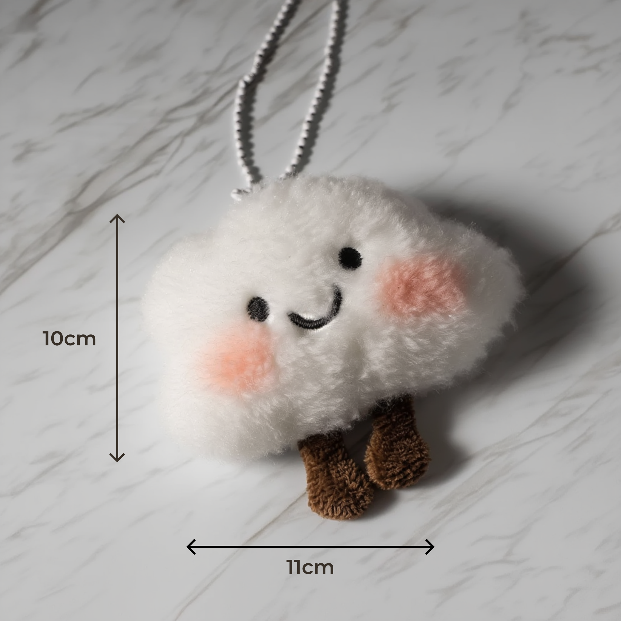 ✨ Snuggle Up Your Style: Fluffy Star & Cloud Keychains ✨