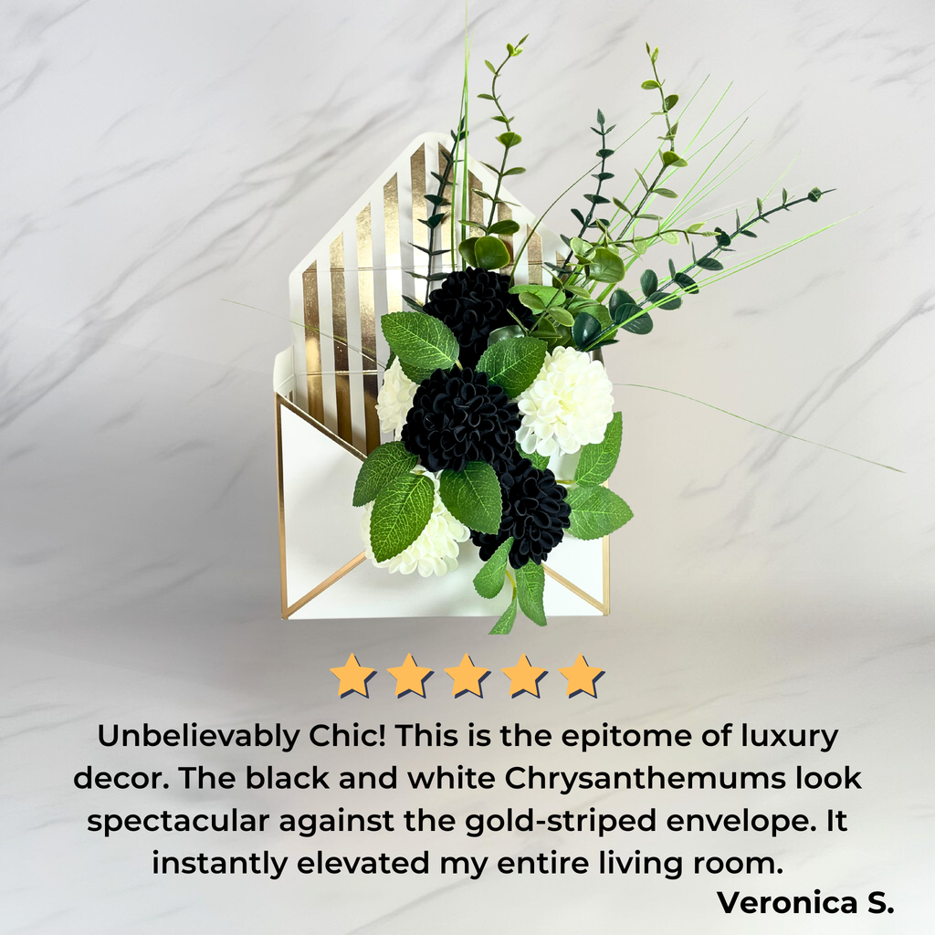 Black & Gold Luxury Florals (Artificial Flowers)