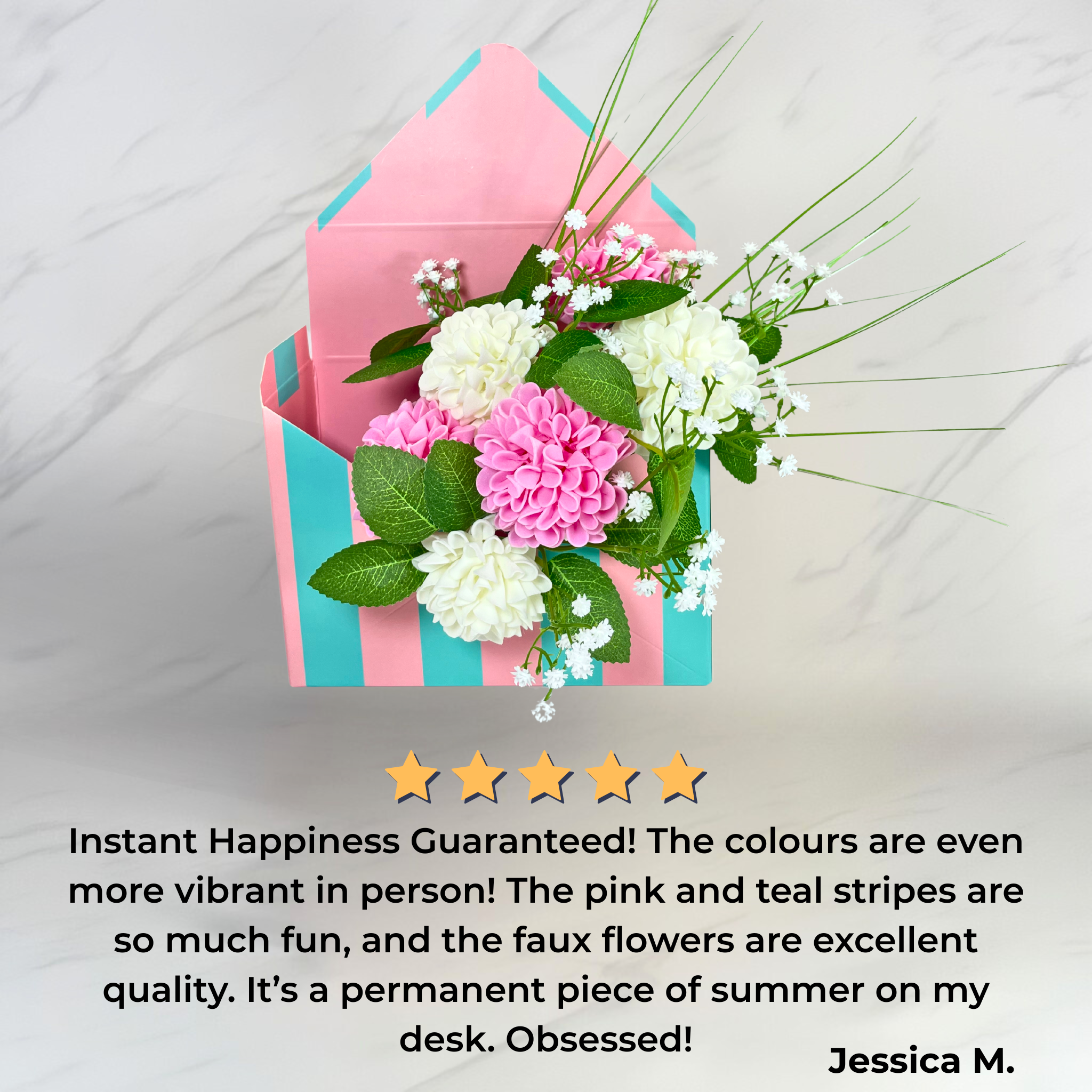 Miami Beach Bloom Box (Artificial Flowers)